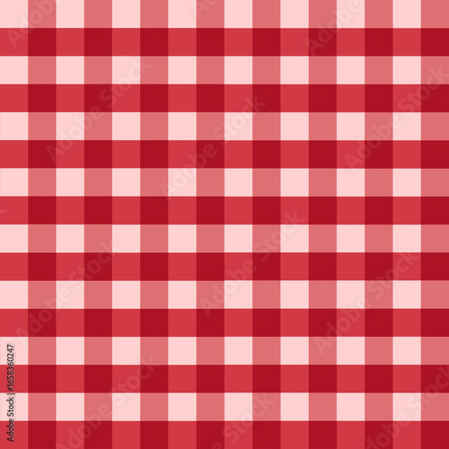 Cute fashion seamless pattern in style of picnic. Scottish tartan gingham plaid graphic texture for fabric, wrapping paper, package, banner, card. Classic textile print imitation
