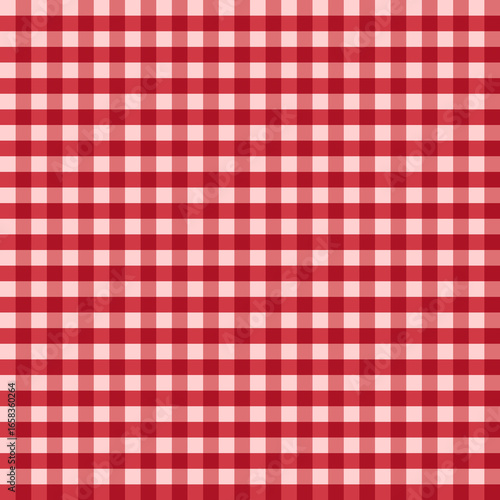 Cute fashion seamless pattern in style of picnic. Scottish tartan gingham plaid graphic texture for fabric, wrapping paper, package, banner, card. Classic textile print imitation