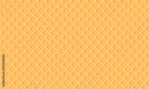 Vector illustration Seamless background pattern texture wafer waffle. Ice cream cone vector texture.