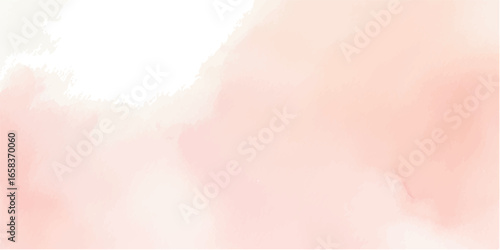 Elegant Light Pink Watercolor Wash – Gentle Gradient Blush Texture on White Paper for Artistic Backgrounds and Modern Branding