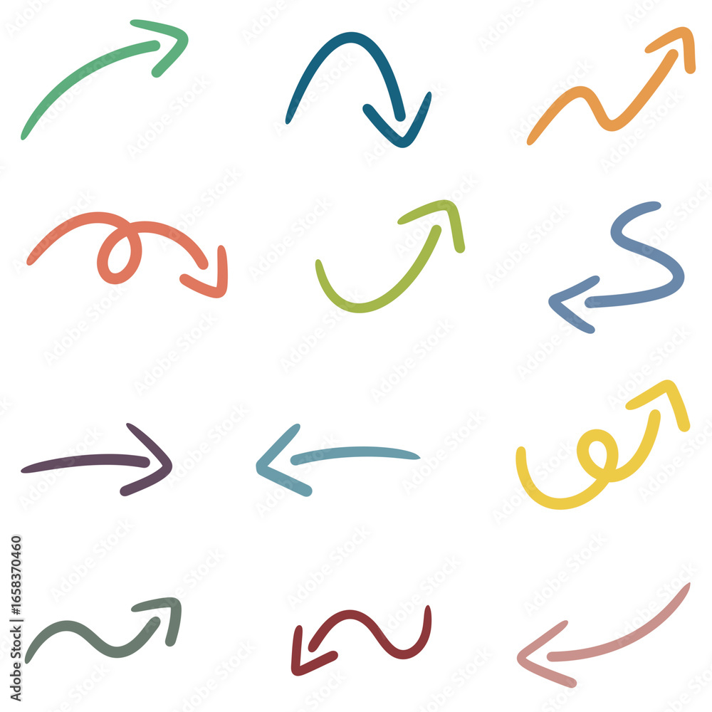 Fototapeta set of arrows