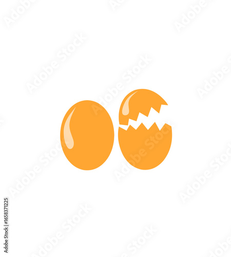 vector illustration of abstract simple egg design 