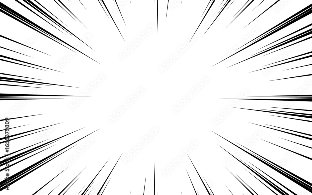 Naklejka premium Black and white speed comic book vector texture.