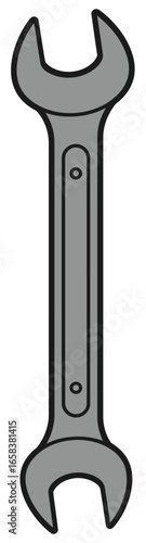 Adjustable Wrench Illustration