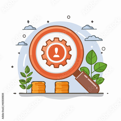 Examining Personal Growth, Money, and Opportunity with Magnifying Glass