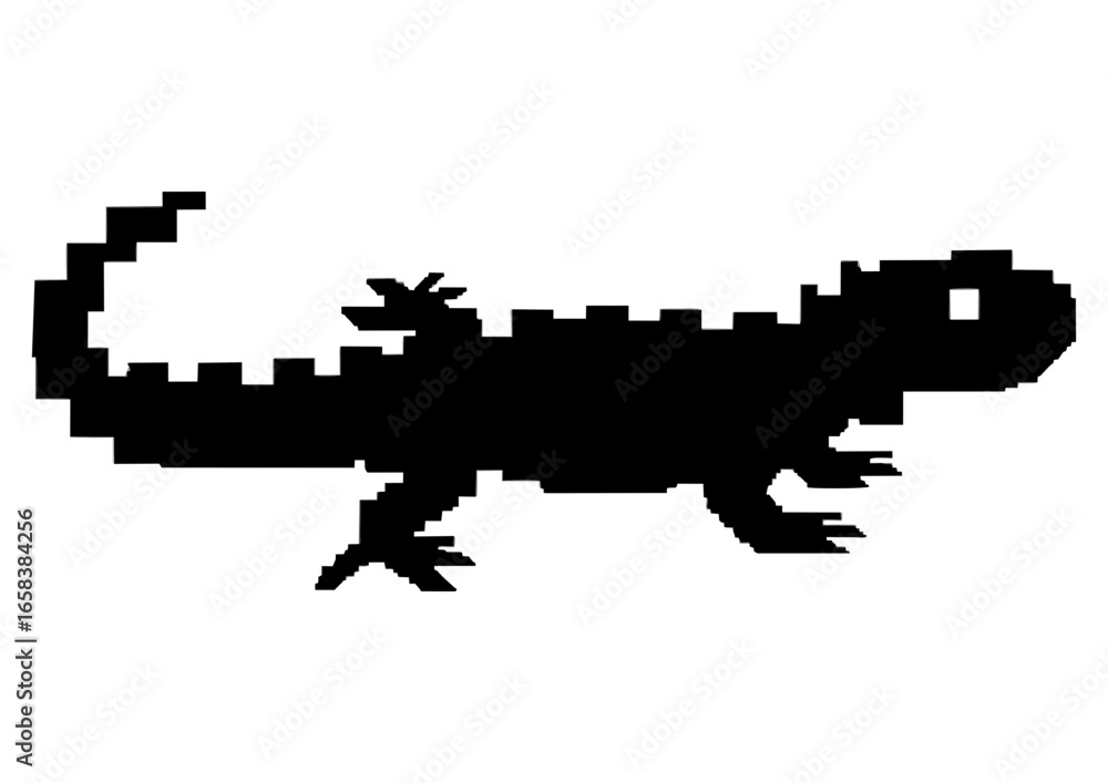Fototapeta premium Cartoon chameleon character with a cheerful expression on a white background with copy space 