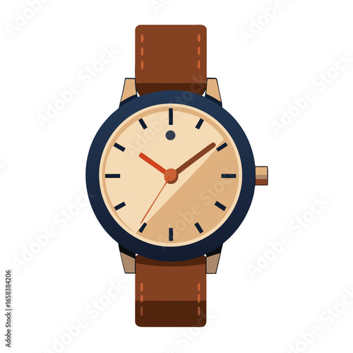 vector illustration of a wristwatch