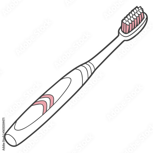 toothbrush with toothpaste