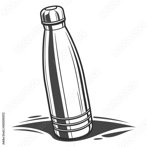 sketch of bottle