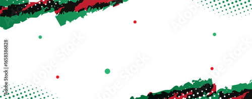 Brushes Stroke Background. Grunge Banner Template Design