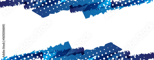 Brushes Stroke Background. Grunge Banner Template Design