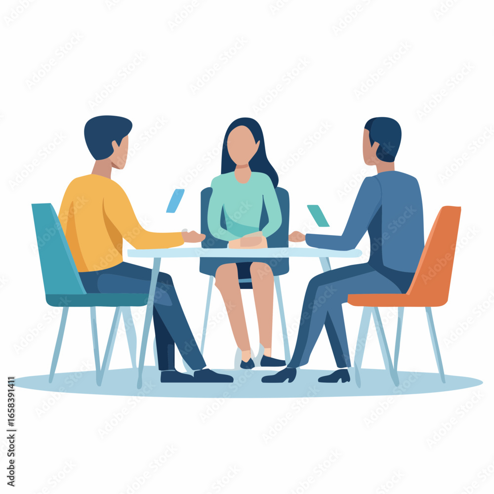 Obraz premium Business People Meeting Around Table