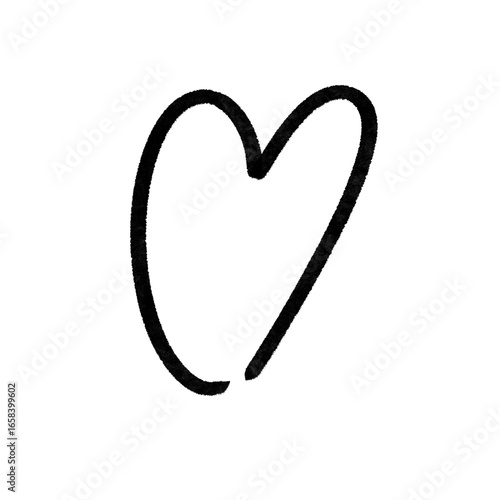 heart love doodle illustration sketch