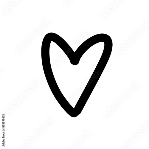 heart love doodle illustration sketch