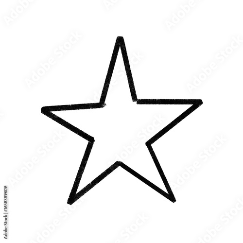 Star doodle sparkling sketch