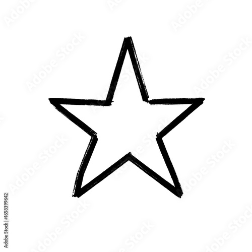 Star doodle sparkling sketch