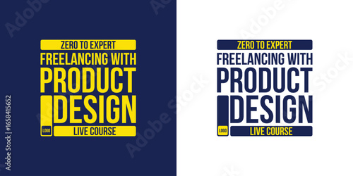 Eye catching typography design for digital platform