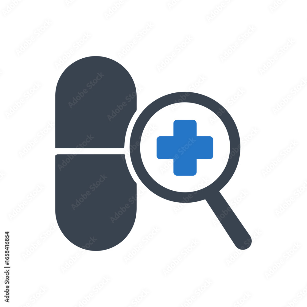 Fototapeta premium Drug Research Icon