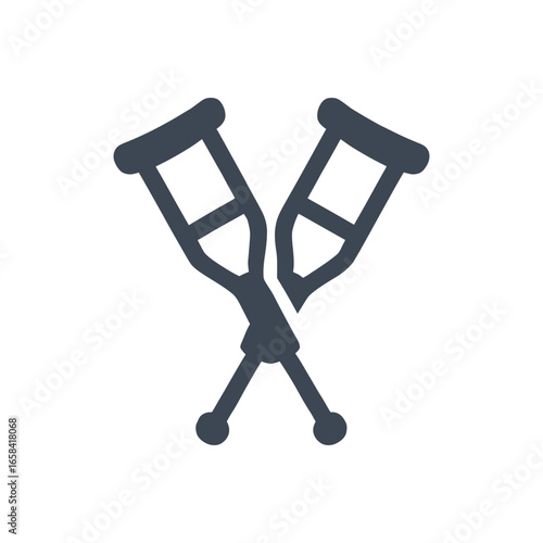 Crutches Mobility Aid icon