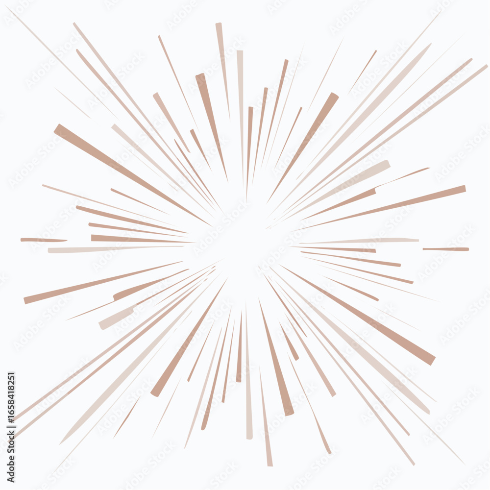 Obraz premium Comic cartoon boom speed effect, explosive motion line element