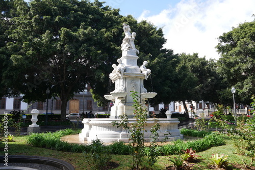 Springbrunnen am Plaza Weyler in Santa Cruz de Tenerife auf Teneriffa