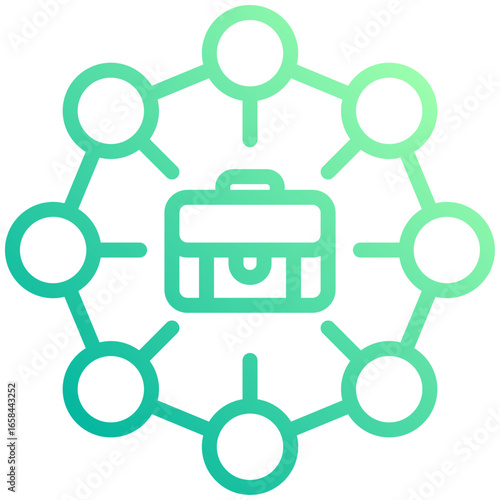 job enrichment icon for career, business, website, application, printing, document, poster design, etc