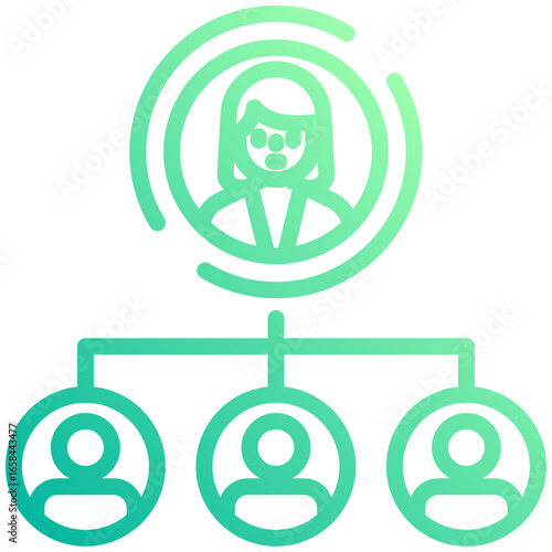 succession planning icon for career, business, website, application, printing, document, poster design, etc