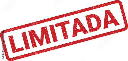 Red stamp with the word LIMITADA indicating a restriction or boundary