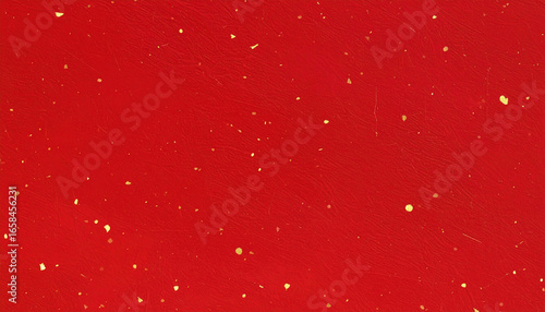 金箔の入った和紙　赤　背景素材