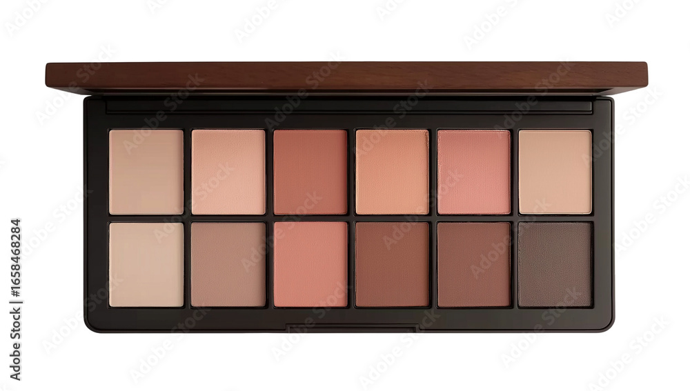 Fototapeta premium eyeshadow palette on transparent background.