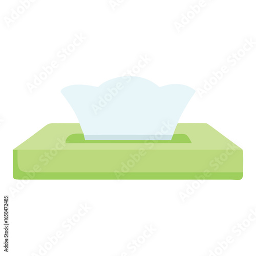 Pack of wet wipes, isolated on white background