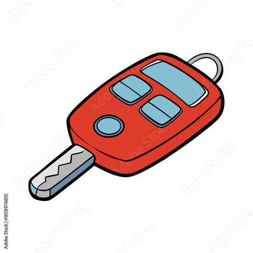 red car key