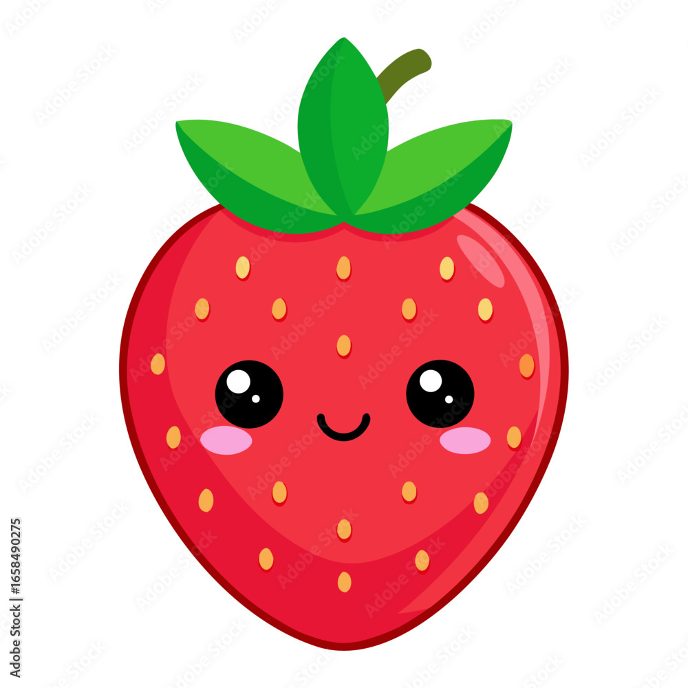 Obraz premium strawberry vector illustration