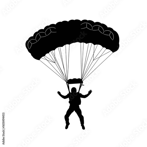 paragliding in the sky