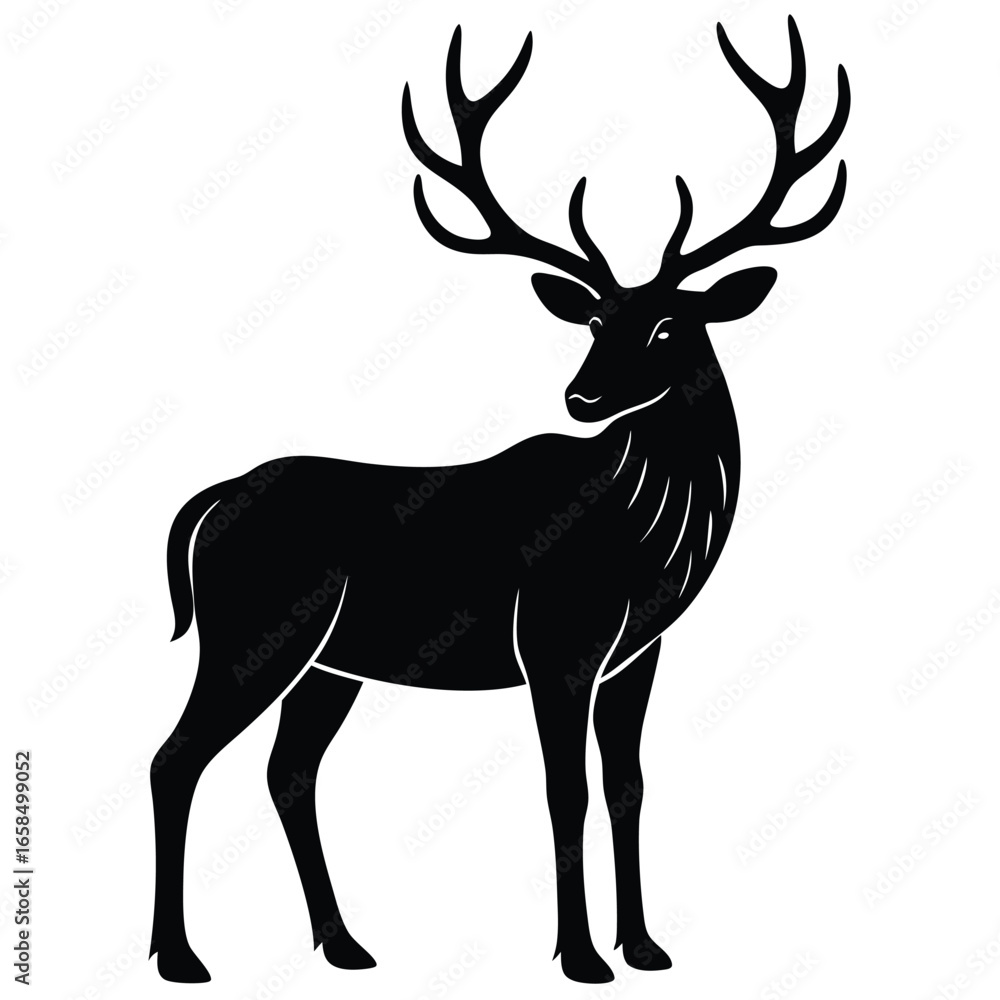 Obraz premium wapiti vector