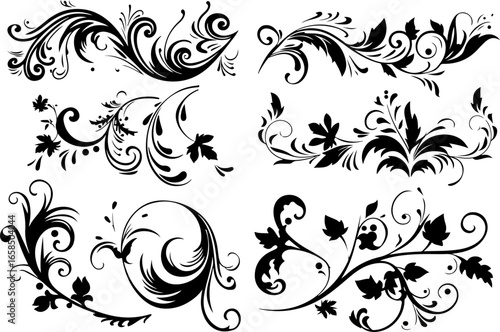 "Silhouette Bear Collection - Wildlife Animal Poses"