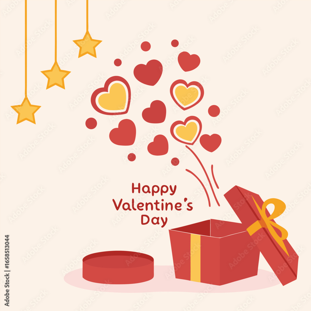Naklejka premium Valentine's day celebration