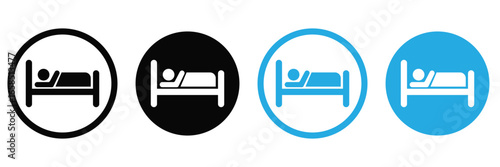Hotel Single Vector Flat Icons Set – Modern Hospitality, Travel, and Accommodation Symbol Collection