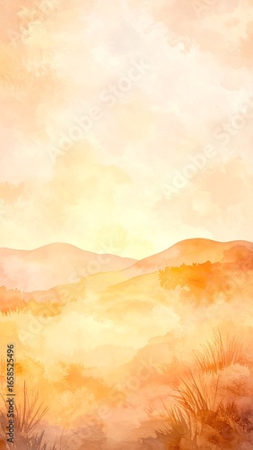 Soft, warm landscape painting