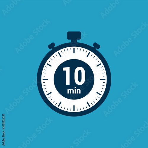 10 min clock icon time vector illustration design symbol