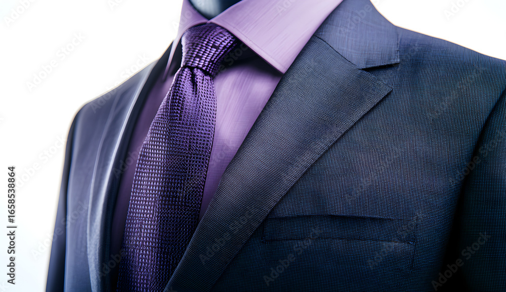 business suit and tie
