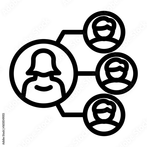 Corporate Brand Promotion icon from the Corporate icon collection (Outline Style)