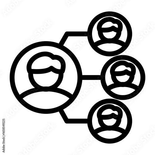 Corporate Executive Chief icon from the Corporate icon collection (Outline Style)