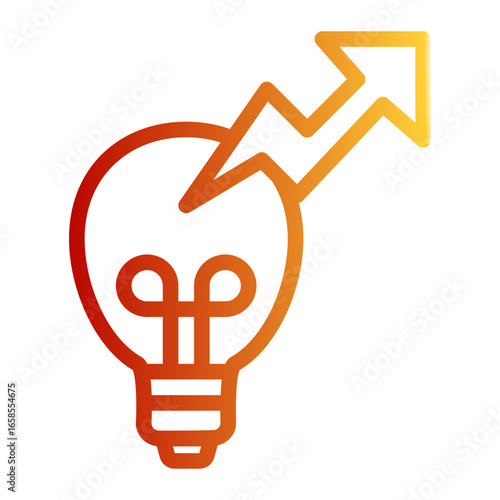 Business Innovation Concept icon from the Corporate icon collection (Outline Gradient Style)