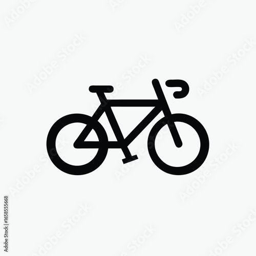 minimalist bycycle icon vector template