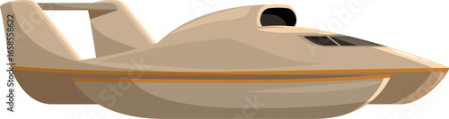 Hydrofoil boat cruising on water, offering a fast and smooth ride