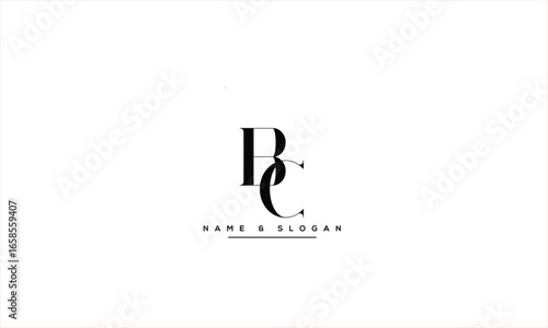 BC, CB, B, C Abstract Letters Logo Monogram