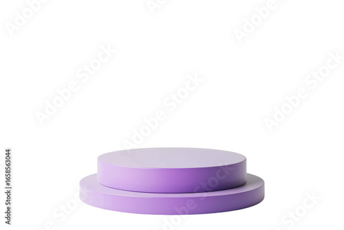 Lavender podium, product display platform for cosmetic showcase, promotion