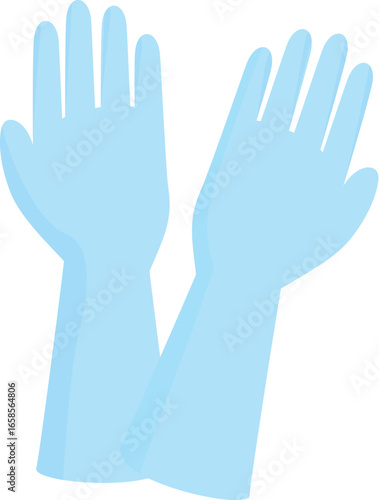 Medical gloves providing hygiene and protection during medical procedures or cleaning