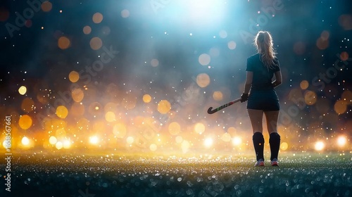 Dynamic hockey action stadium field sports photography nighttime environment dramatic viewpoint passion for competition